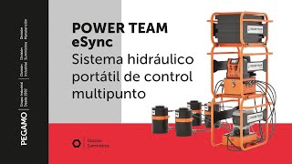 POWER TEAM eSync - Sistema portátil de control multipunto de movimiento hidráulico