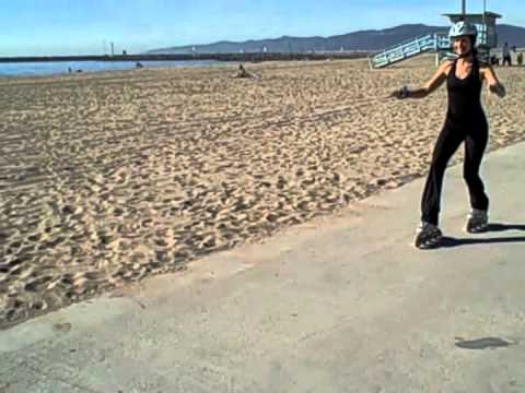 Inilne Skating:  Heel Stop