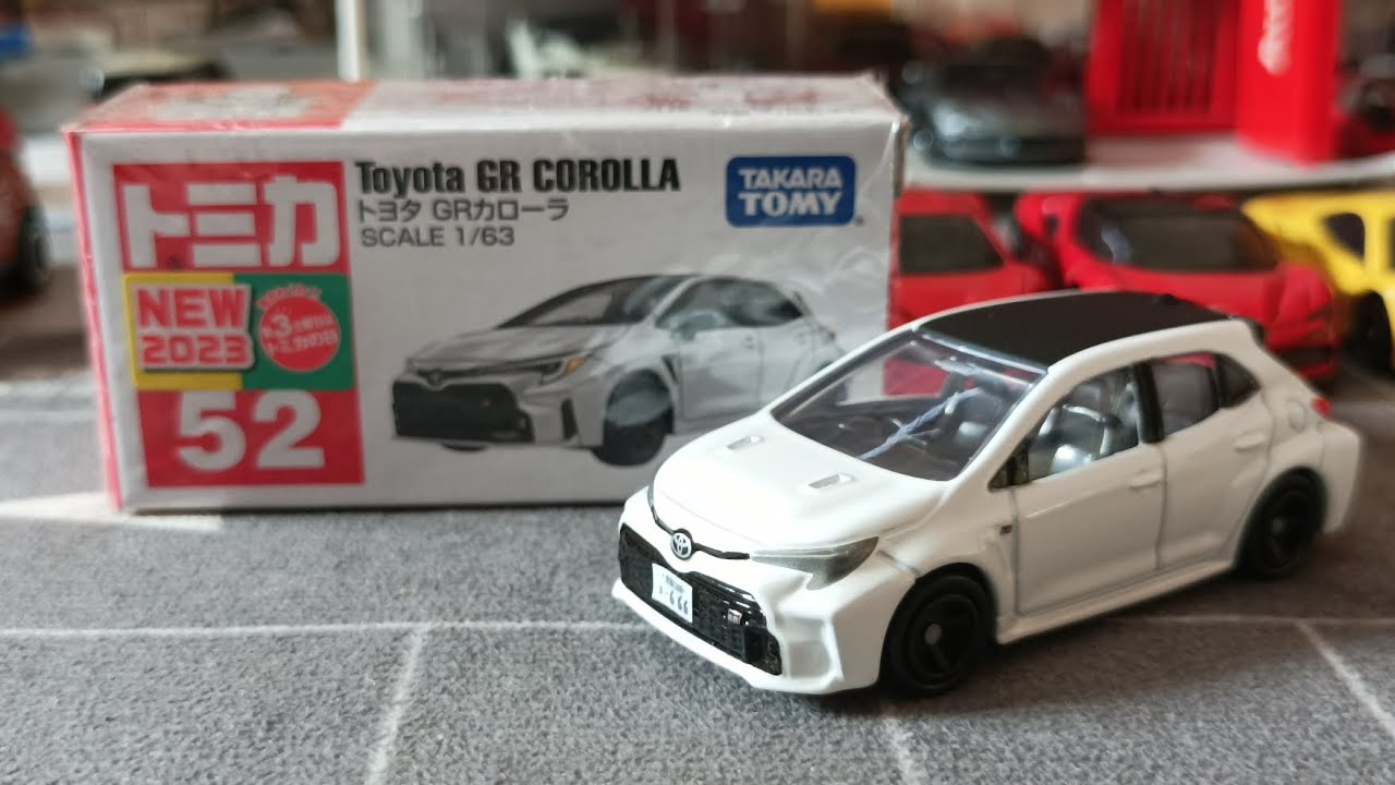 開箱］TOMICA NO.52 TOYOTA GR COROLLA (white) - YouTube