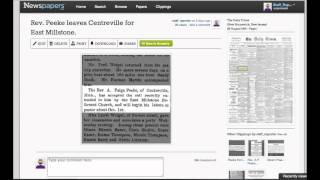 Save Newspapers to Ancestry.com Tree Profile