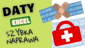 Naprawa daty w Excelu -  Tekst Jako Kolumny