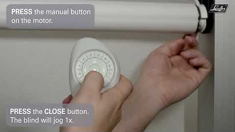 Setting limits - Roller Blind XL - CLOSED position - PowerView® Automation