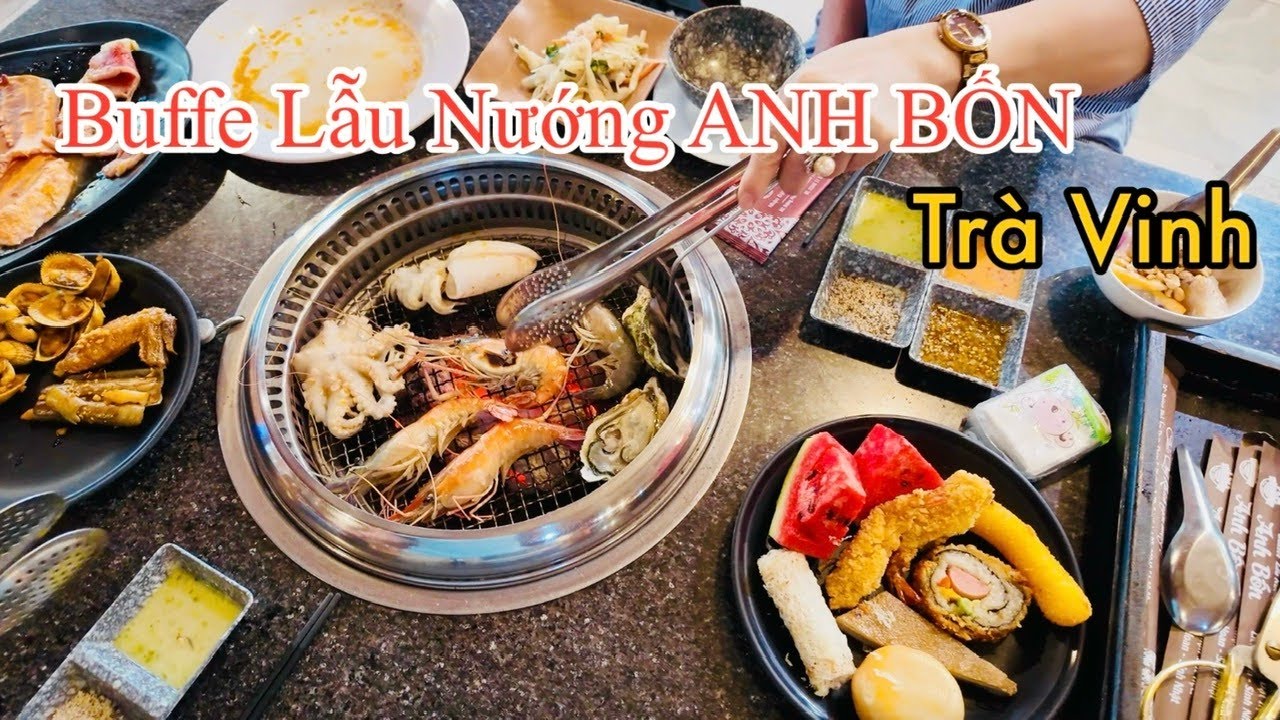 Khám Phá Buffet Anh Bốn Trà Vinh – Ngon – Rẻ – Đa Dạng Món Ăn | MrDamvlog