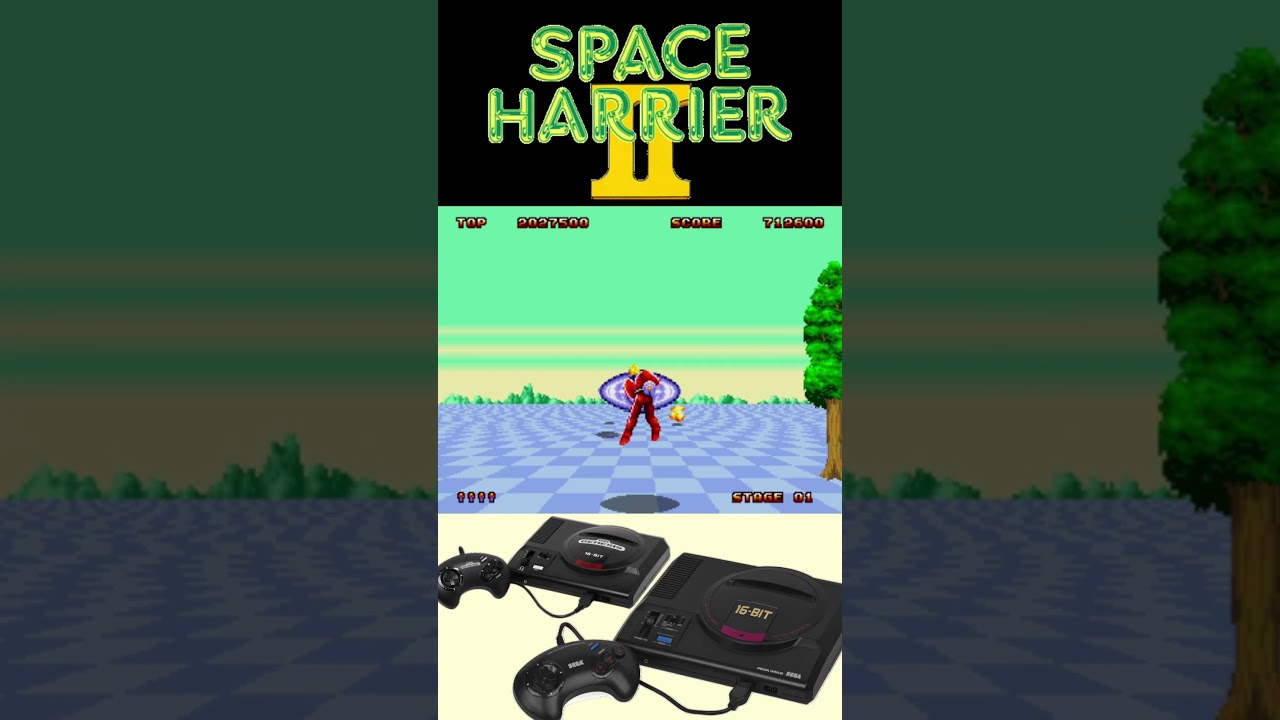 SPACE HARRIER II（スペースハリアーII）・メガドライブ.GENESIS - YouTube