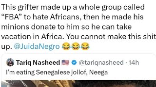 Tariq Nasheed took y'all money and went to Africa after teaching y'all to hate Africans 🤣🤣🤣