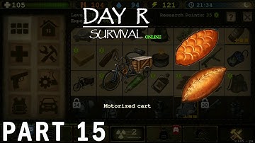 Crafting Motorized Cart and Cooking Food | DAY R SURVIVAL: ONLINE – Walkthrough Gameplay – Part 15