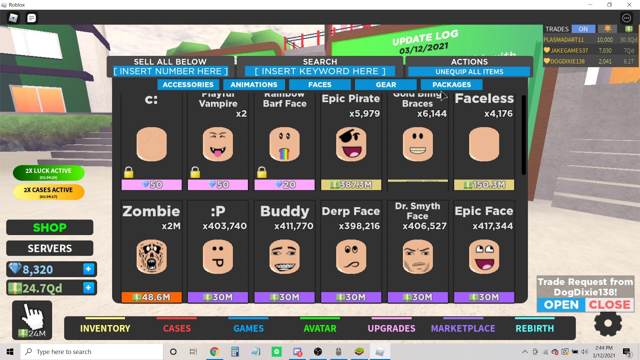 New Case clicker update