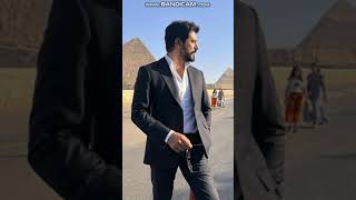 Burak ozcivit🇹🇷 enjoy shooting day in Egypt🇹🇯#new #shorts #kurulusosman #burakozcivit  #osman #viral