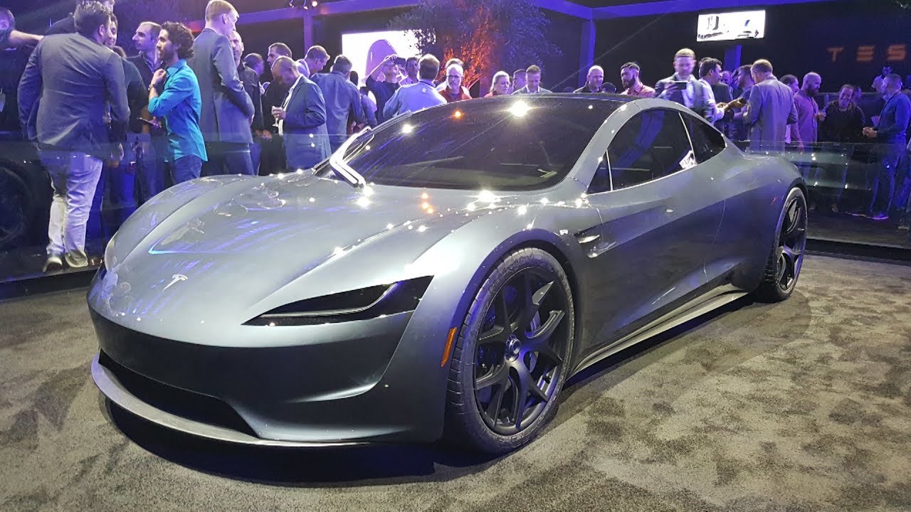 Tesla Next Gen Roadster Silver Exterior Shots