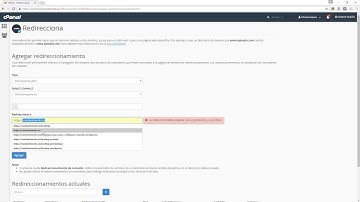 Cómo crear una redireccion 301 en cPanel
