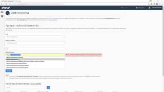 Cómo crear una redireccion 301 en cPanel