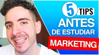 5 Tips que Debes Saber ANTES DE ESTUDIAR Marketing Digital