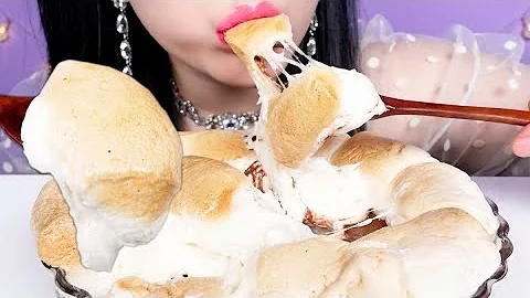 [ASMR]NUTELLA S'MORES DIP,MARSHMALLOW│누텔라 스모어딥,마시멜로우│マシュマロ│먹방│MUKBANG│EATING SOUNDS