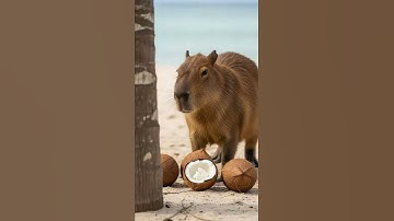 Super Cute! A Hungry Capybara