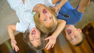 Funny Kids Video Playing Pretend being Upside Down | Kid Make Believe Fun