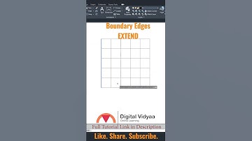 CAD Learning Series Part 03 | Shorts 02 | Boundary Edges EXTEND l AutoCAD 2022 #shorts
