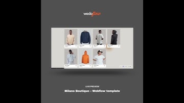 Webflow E-commerce Template 🧡