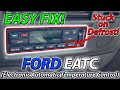Ford electronic climate control oring replacement  no more stuck on defrost