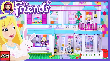 Lego Friends Stephanie's House Build Setup Review - Kids Toys