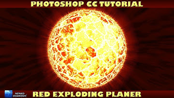 Red Exploding Planet - Photoshop CC Tutorial