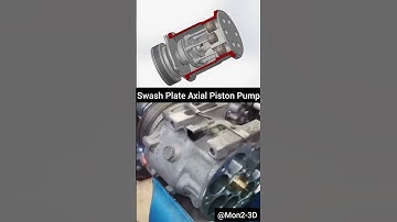 Swash Plate Axial Piston Pump #mechanism #solidworks #3ddesign #cad #shorts