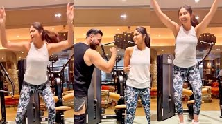 Shilpa Shetty Doing Bhangra While Working Out , Video Going Viral On Social Media