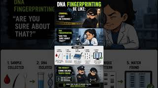 🧬 DNA Fingerprint can identify a person from tiny biological sample #dna #dnascript #dnamapping #bio