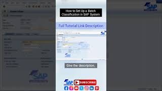 How to Set Up a Batch Classification in SAP System | SAP QM Batch Management | SAP Tutorial For Free
