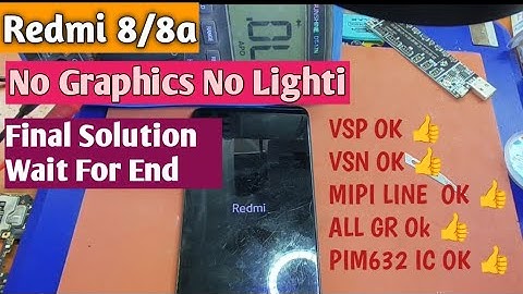 Redmi 8/8a  No Graphic No light Solution | Redmi 8a display lighting problem