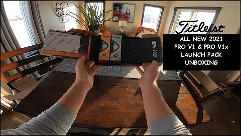 TITLEIST-2021 NEW PRO V1 & PRO V1x LAUNCH PACK- Golf Ball Unboxing