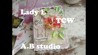 ⭐Mixed Media Birthday Card ⭐ #TCW #LadyE #A.Bstudio #maremi_small_art #Scrapiniec