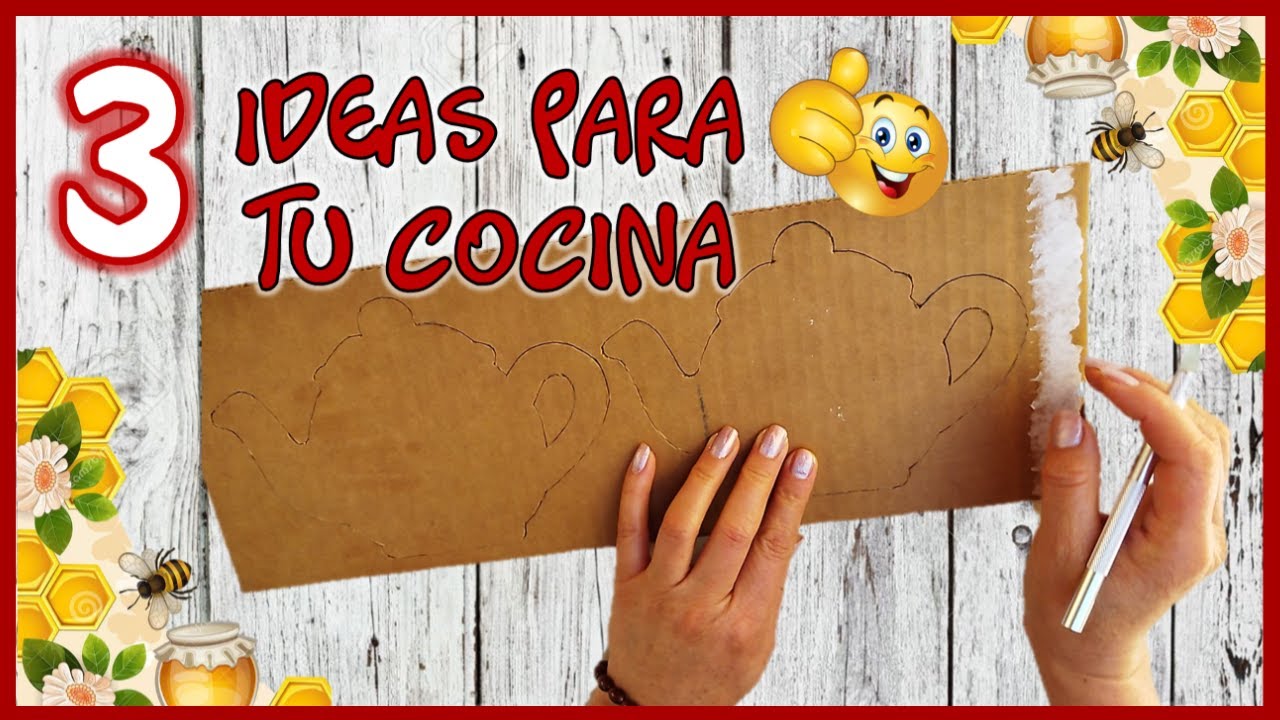 3 IDEAS ÚTILES PARA TU COCINA - Manualidades para la cocina - Crafts for the kitchen with recycling