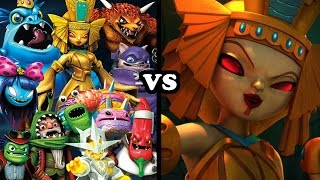 ALL EVOLVED DOOMRAIDERS VS GOLDEN QUEEN - Skylanders Trap Team