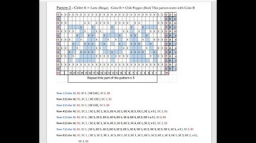 Mosaic Crochet How to Read a Patten