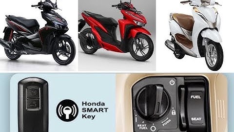 Rất Nóng ! Bộ Chống Cướp tích hợp vào Khóa Smartkey xe Air Blade 2018, Honda Lead, Click, Vario 150