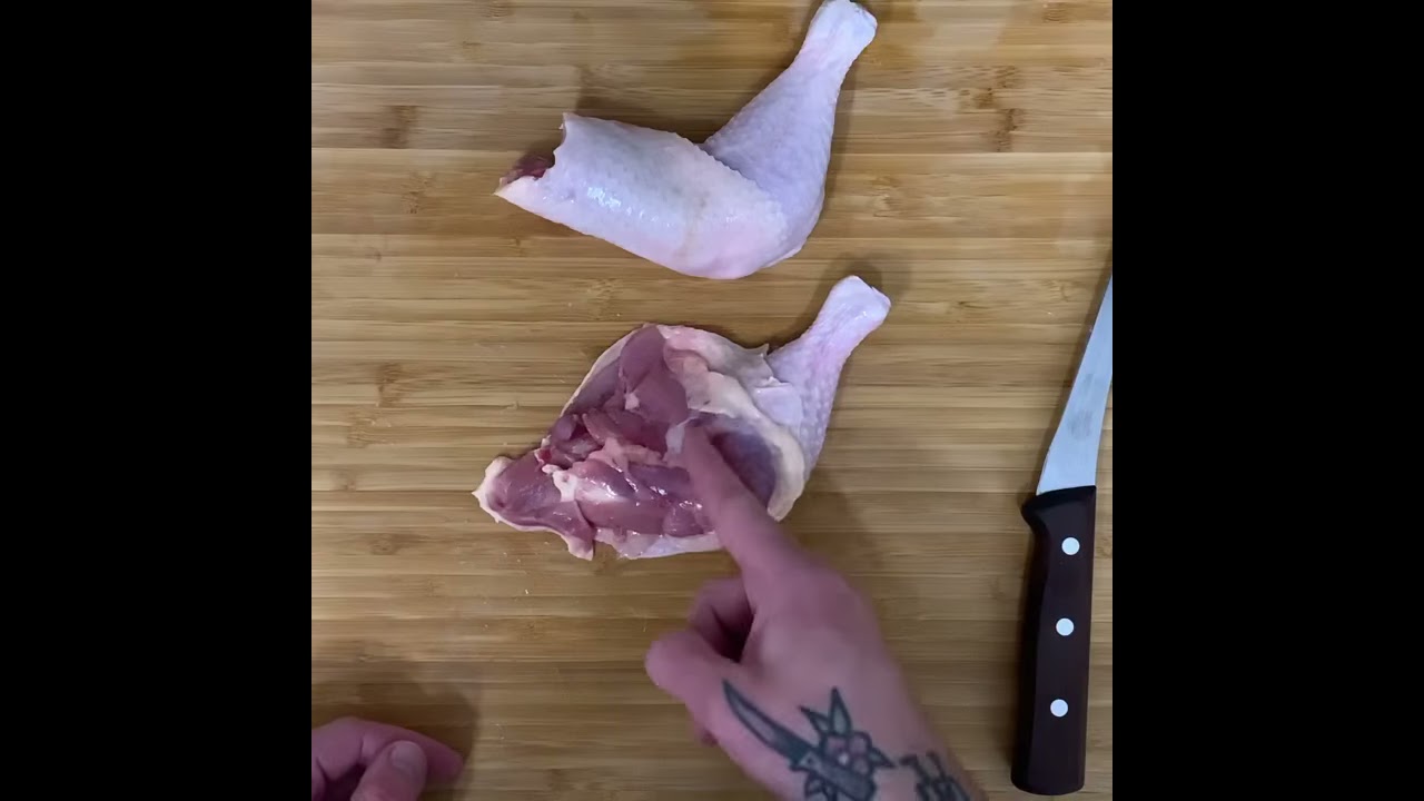 How To Separate Chicken Thighs And Drumsticks Where Cut 