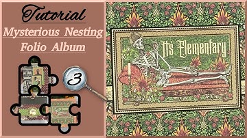 TUTORIAL & PRESENTATIE - Deel 3 - Mysterieus nestalbum - Snel en gemakkelijk - scrapbooking, doe-...