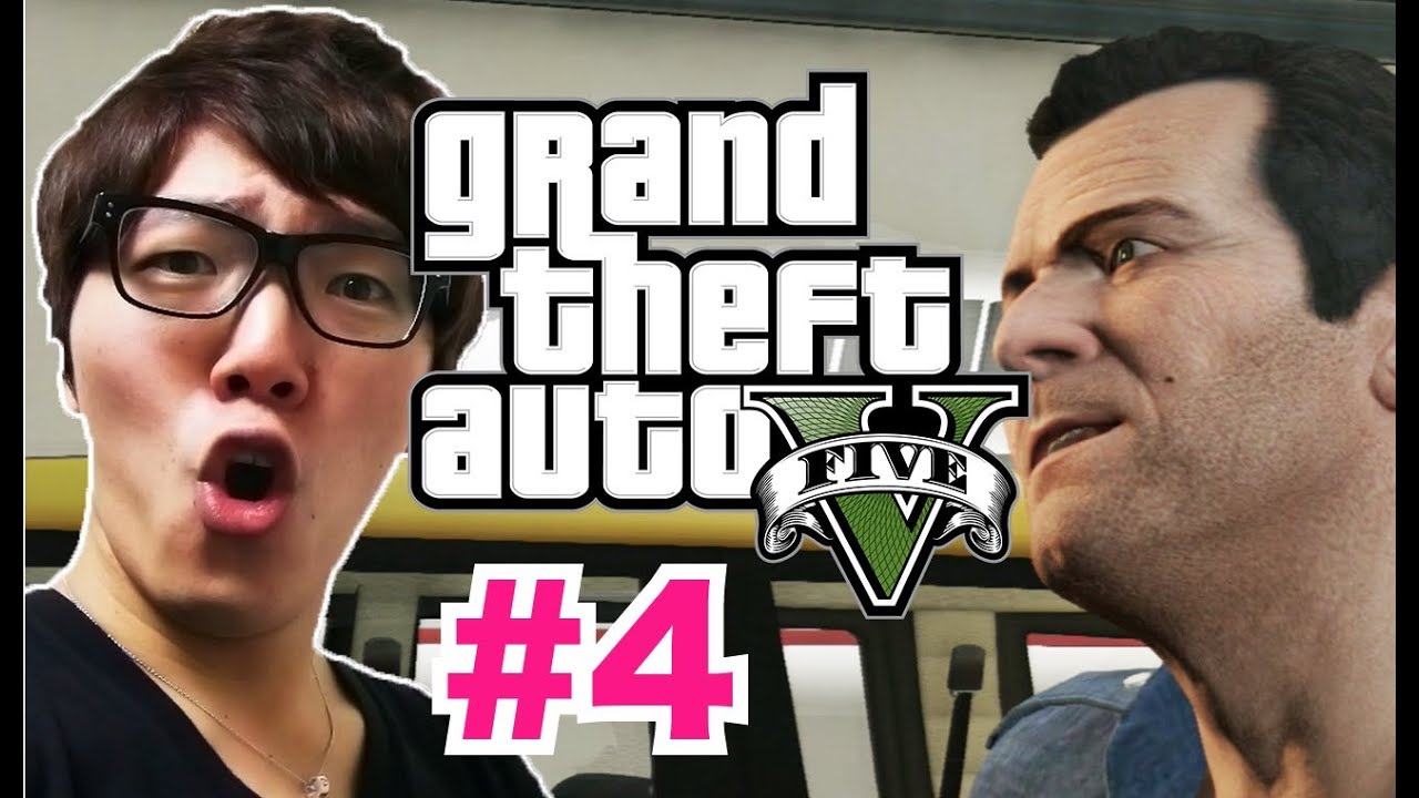 GTA5楽しく実況プレイ！Part4 - 民家に侵入して車奪って逃走！