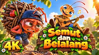 Semut dan Belalang 🐜🎻 | 3D 4K | Kartun Anak Anak | Bahasa Indonesia Cerita Anak
