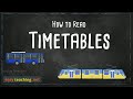 Train and Bus Timetable Questions