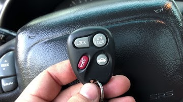 2002 Pontiac Trans Am WS6 keyless remote programming