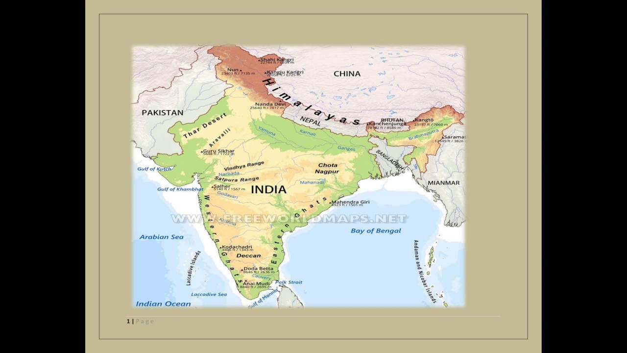 Physical Geography of India The Great Plains Quick learning and