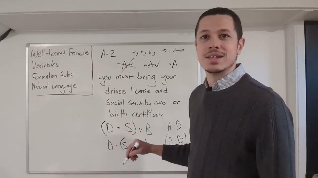 Well formed formulas in statement logic youtube