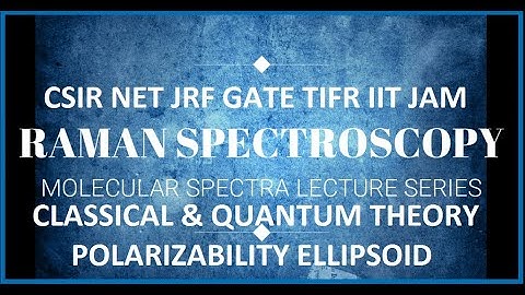 RAMAN SPECTROSCOPY - CLASSICAL AND QUANTUM THEORY, POLARIZABILITY ELLIPSOIDS