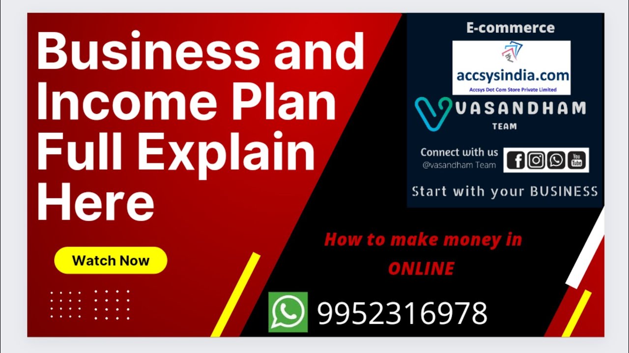 ACCSYS INDIA BUSINESS AND INCOME PLAN FULL EXPLAIN IN TAMIL VASANDHAM