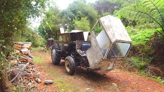 Home made Tractor gets much needed maintenance / Joyride around the Forest.