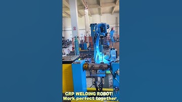 CRP ROBOTS COLLABORATE EFFICIENTLY #industrial #machine #welding #welder#industrialrobot #auto