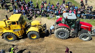 Tractors Pull a Huge Wheel - Traktoriada Brezova nad Svitavou 2024
