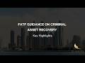 FATF Guidance on Criminal Asset Recovery - Key Highlights | Global Asset Recovery Gap - 10 Leaves