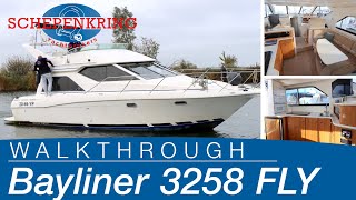 Bayliner 3258 Fly for sale | Yacht Walkthrough | @ Schepenkring Lelystad | 4K